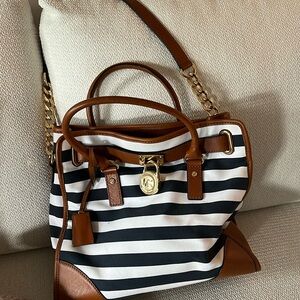 Like new nautical designer bag by MK.